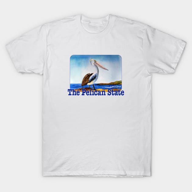 Louisiana, The Pelican State T-Shirt by MMcBuck